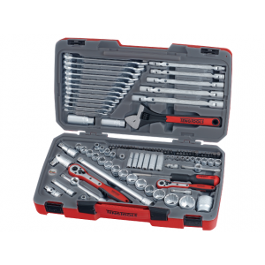 Teng Tools|pipenøkkelsett med 1/4" - 3/8" - 1/2" |firkantfeste TM106| verktøy.no
