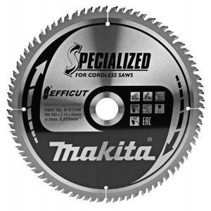 Makita Sirkelsagblad Efficut T.C.T., 260 x 30 mm, 80 TB-67240