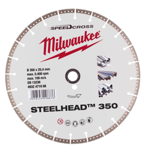 MILWAUKEE DIAMANTSKIVE DH STEEL HEAD 350MM