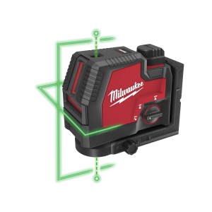 Milwaukee L4 CLLP Grønn Laser - Krysslinjer og Fokuspunkter i Koffert og REDLITHIUM™ USB batteri & lader
Verktøy.no
