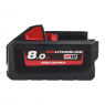 Milwaukee High Output batteri M18 8Ah GB8 verktøy.no